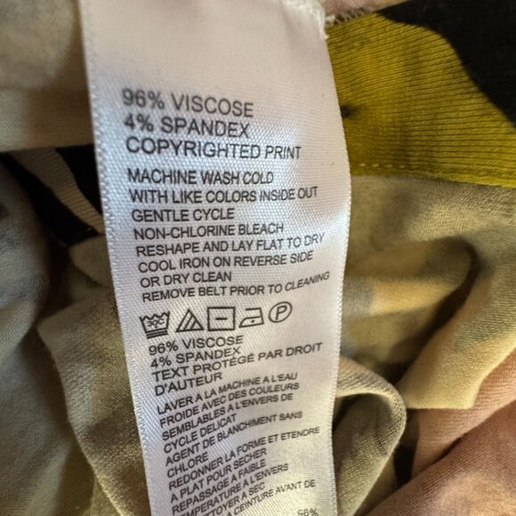 Tommy Bahama Tropical Print Long Sleeve Stretch Shirt Dress M Stretch Button Up - Picture 4 of 7